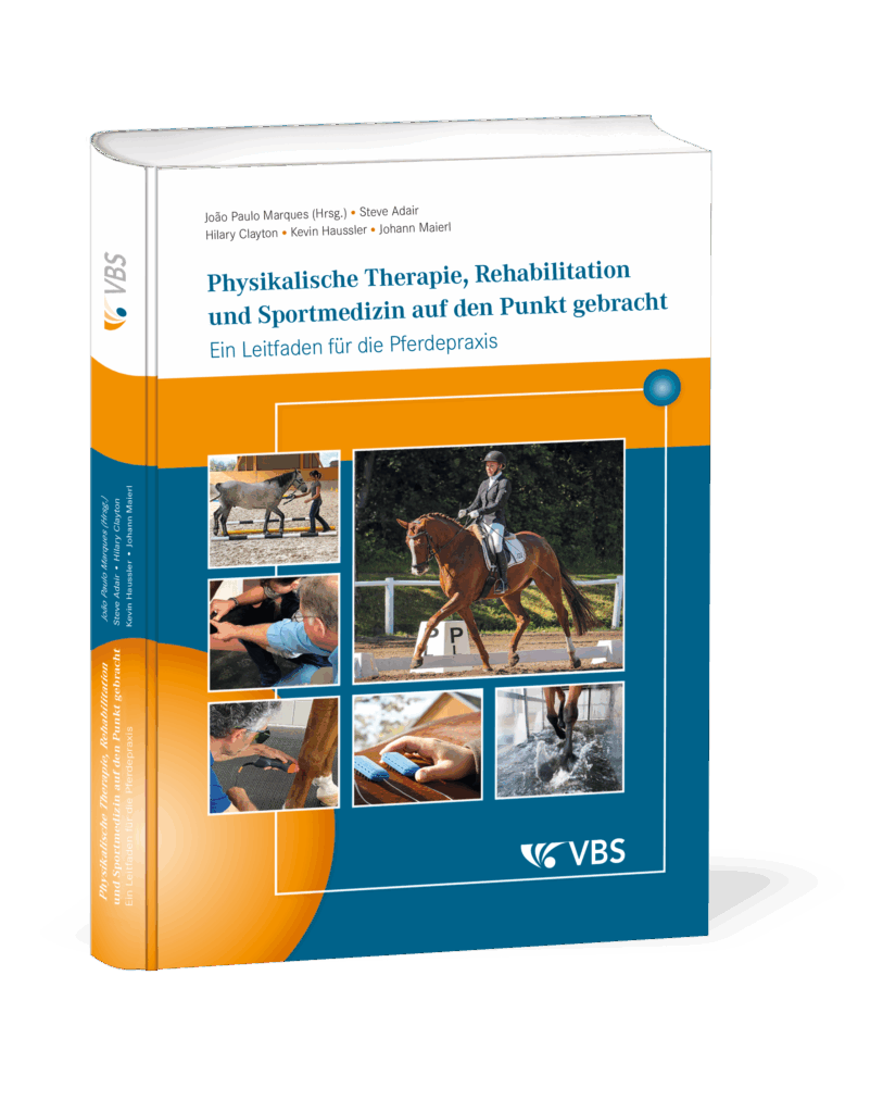 Buchcover: „Physikalische Therapie, Rehabilitation und Sportmedizin auf den Punkt gebracht“ – Fachliteratur für Tierärzt:innen